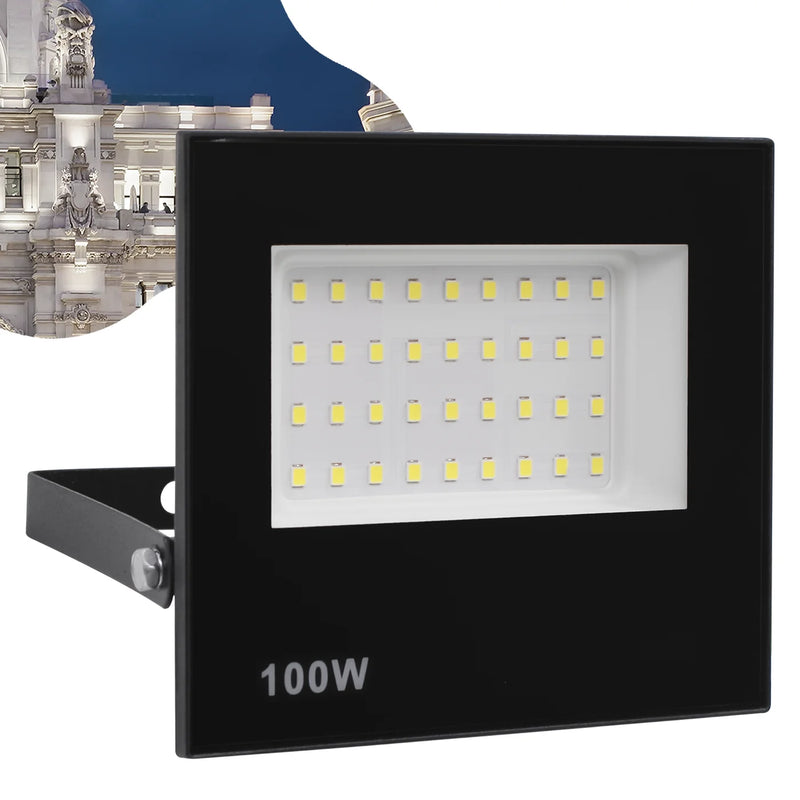 Refletor de led 100W Spotlight Bivolt à prova d'água Luz forte