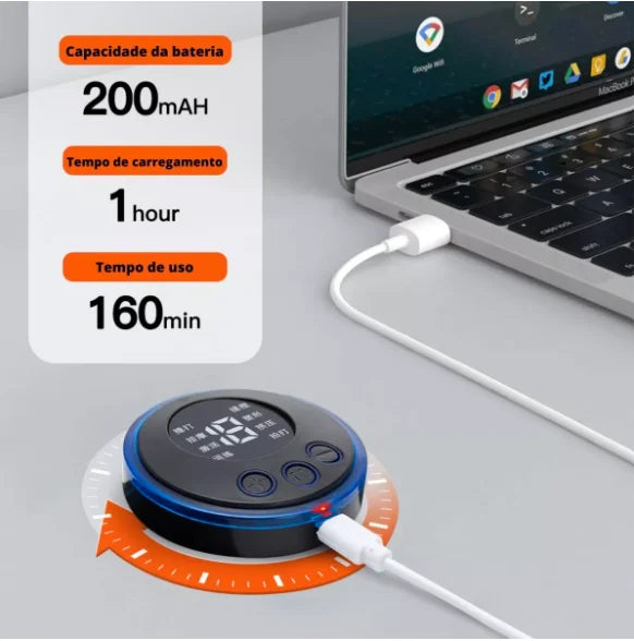 Mini massageador elétrico portátil EMS para alívio da dor muscular cervical - Neverdie Store