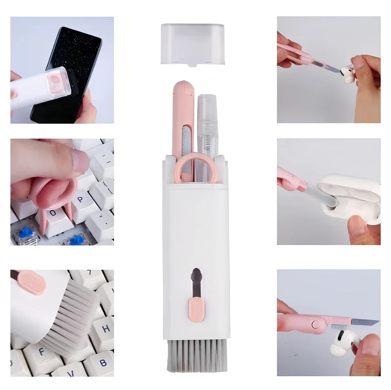 Escova elétrica de limpeza sanitária giratória 5 em 1 USB escova mágica multiuso limpador de banho prático cozinha sala de estar banheiro calçados azulejo germfree safeglow flex clean