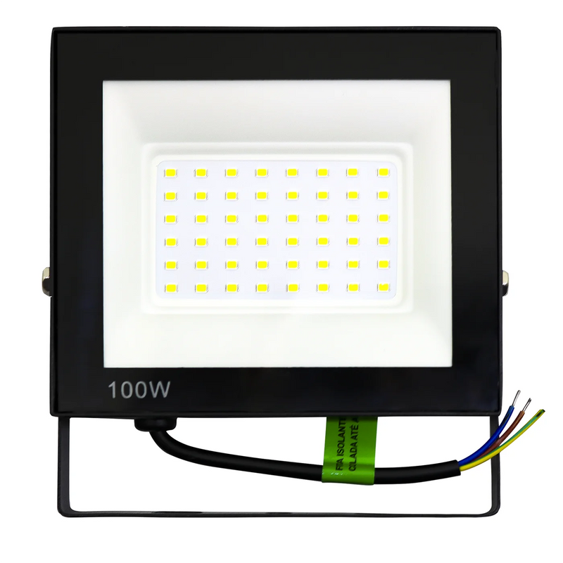 Refletor de led 100W Spotlight Bivolt à prova d'água Luz forte