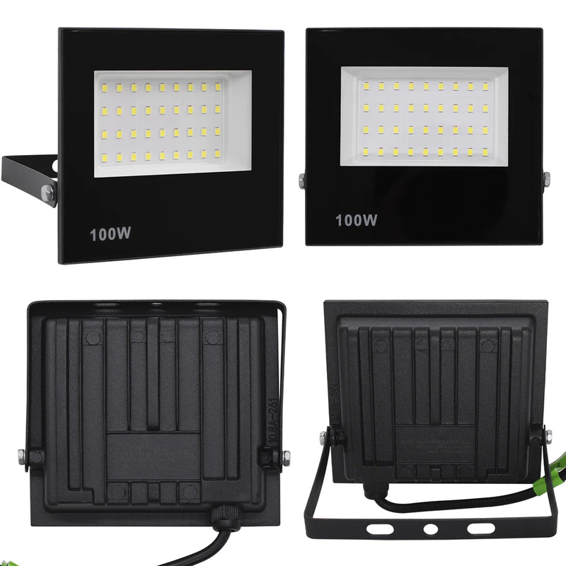 Refletor de led 100W Spotlight Bivolt à prova d'água Luz forte