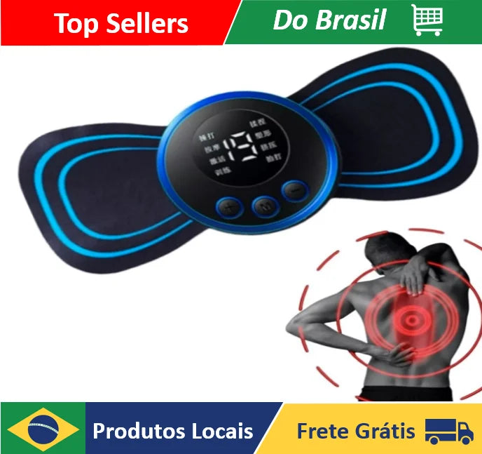 Mini massageador elétrico portátil EMS para alívio da dor muscular cervical - Neverdie Store