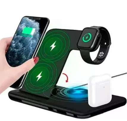 4 In 1 Wireless Station Induction Charger Base