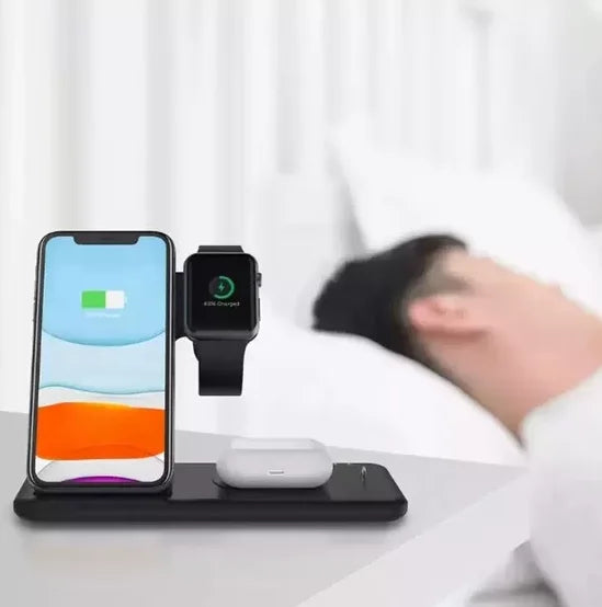 4 In 1 Wireless Station Induction Charger Base