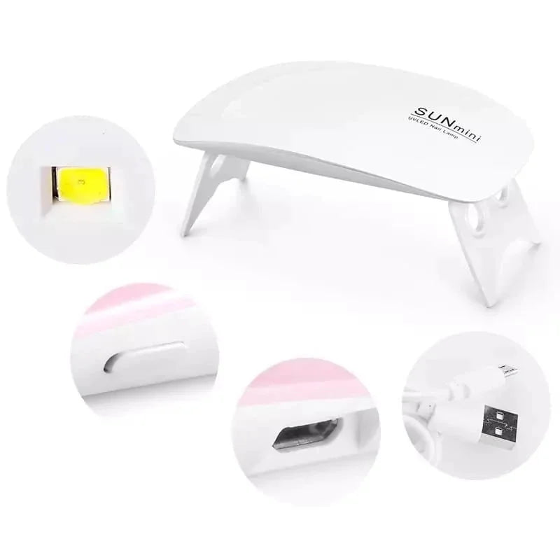 DAFUSHOP mini Cabine Forninho Sun Mini Estufa 6w Led Uv Portátil Manicure Mulher Beleza Pronta entrega