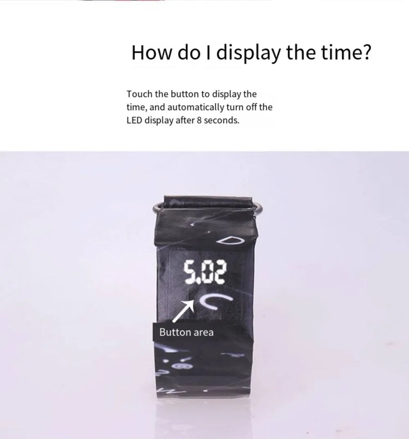 Smart Watch 2024 Trend PaperWatch PaprseWatch Paper Waterproof Youth Peple  Electronic Creative Variety of Styles