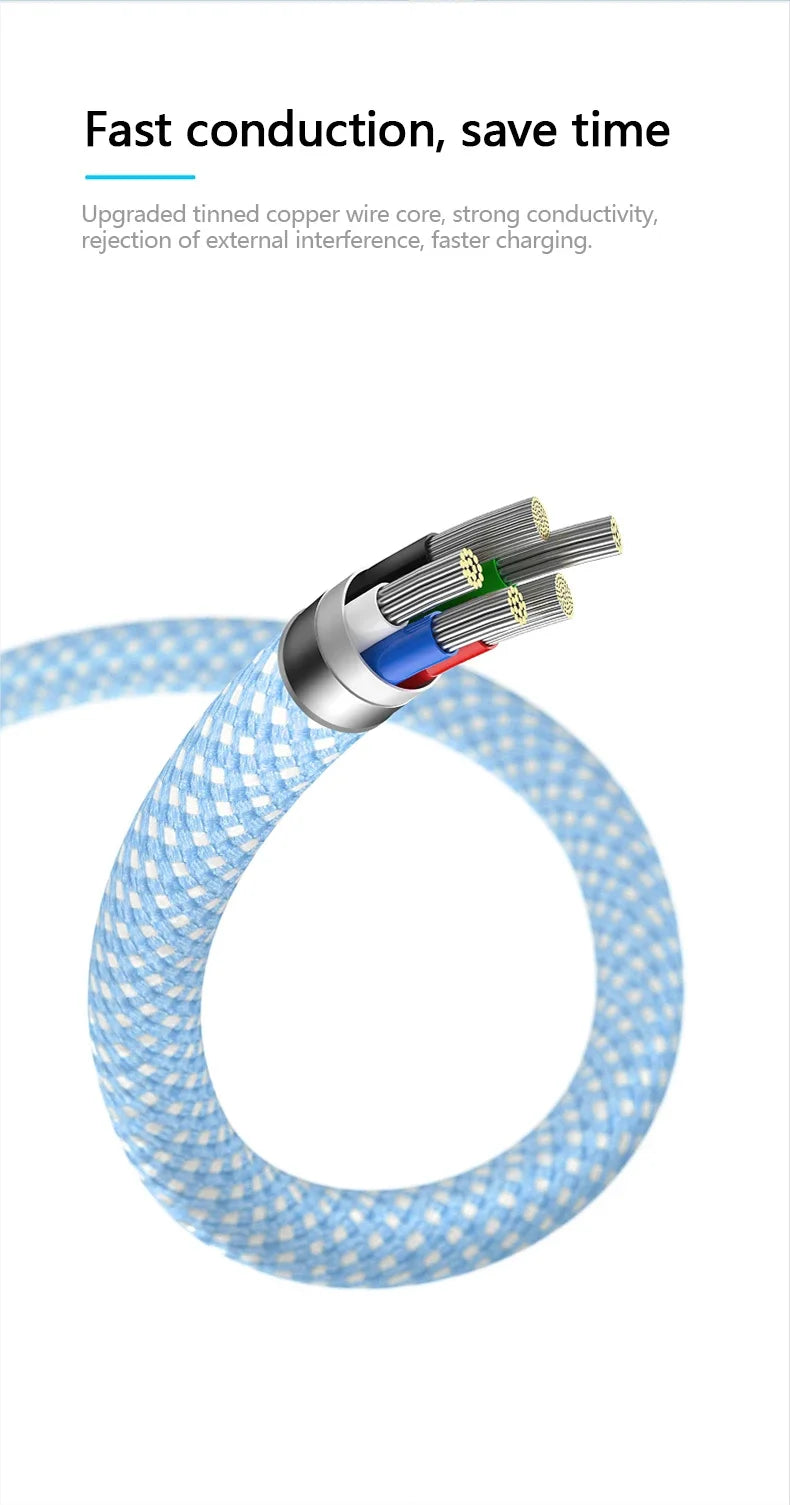 PD 20W USB-C Charging Cable For iPhone 14 13 12 11 Pro Max Xs 8 Plus iPad 3A Fast Charging Cord ‌Lightning Data Cable For iPhone