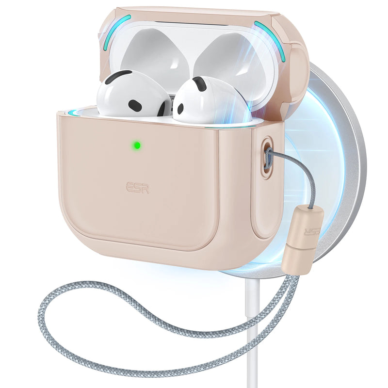 Capa ESR para AirPods 4ª geração AirPods 4 2024 MagSafe com proteção contra quedas HaloLock para AirPods Pro 2ª/1ª geração 2023/2022