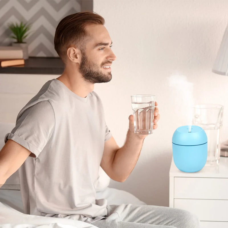 USB Mini Air Humidifier Aroma Essential Oil Diffuser For Home Car Ultrasonic Mute Mist Maker Diffuser with LED Color Lamp