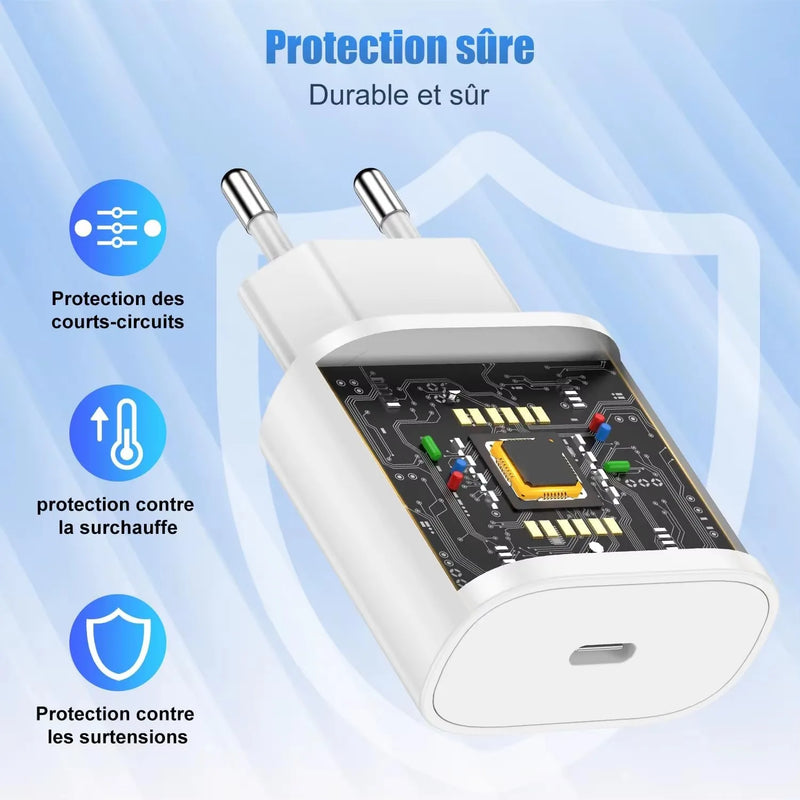 35W PD Fast Charger Cable for iPhone 11 12 13 Pro 8 14 Plus XS Max XR X SE USB C Quick Charge Cord 1m 1.5m 2m PD Charging Cable