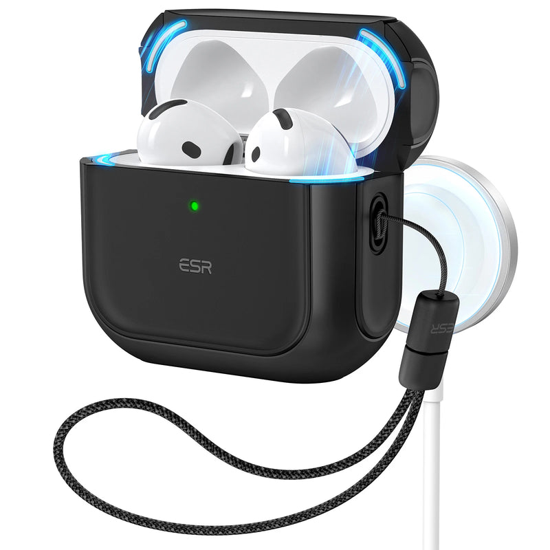 Capa ESR para AirPods 4ª geração AirPods 4 2024 MagSafe com proteção contra quedas HaloLock para AirPods Pro 2ª/1ª geração 2023/2022