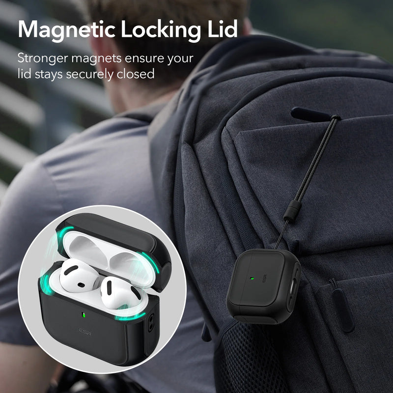 Capa ESR para AirPods 4ª geração AirPods 4 2024 MagSafe com proteção contra quedas HaloLock para AirPods Pro 2ª/1ª geração 2023/2022