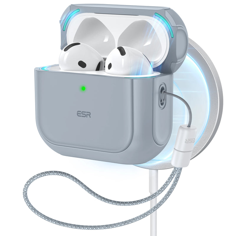 Capa ESR para AirPods 4ª geração AirPods 4 2024 MagSafe com proteção contra quedas HaloLock para AirPods Pro 2ª/1ª geração 2023/2022