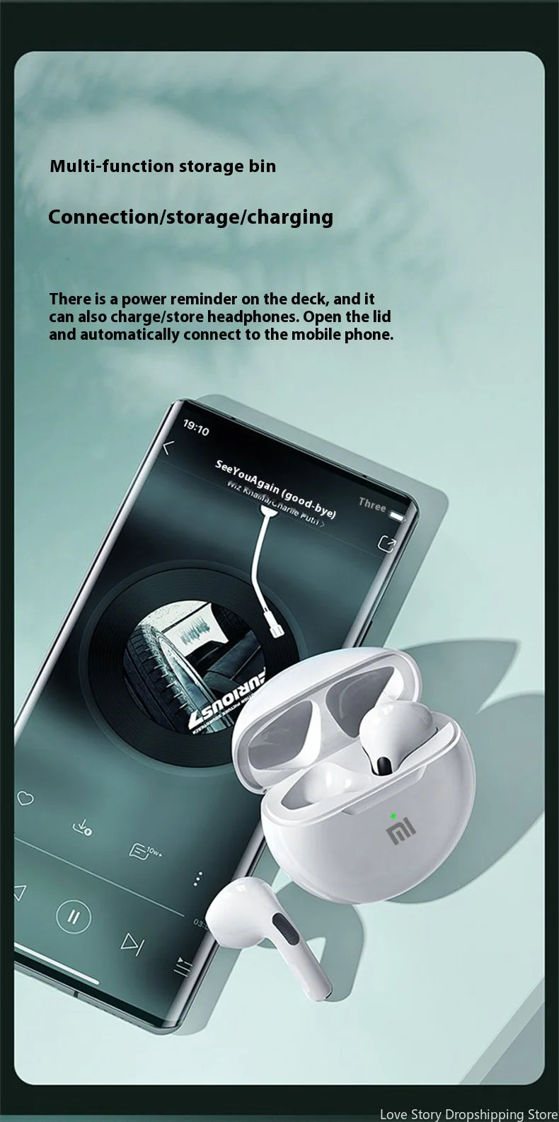 Xiaomi Redmi Pro6 Earphones TWS Wireless Bluetooth Touch Control Earbuds Hifi Sound Sport Earbuds Music Headset With Microphone