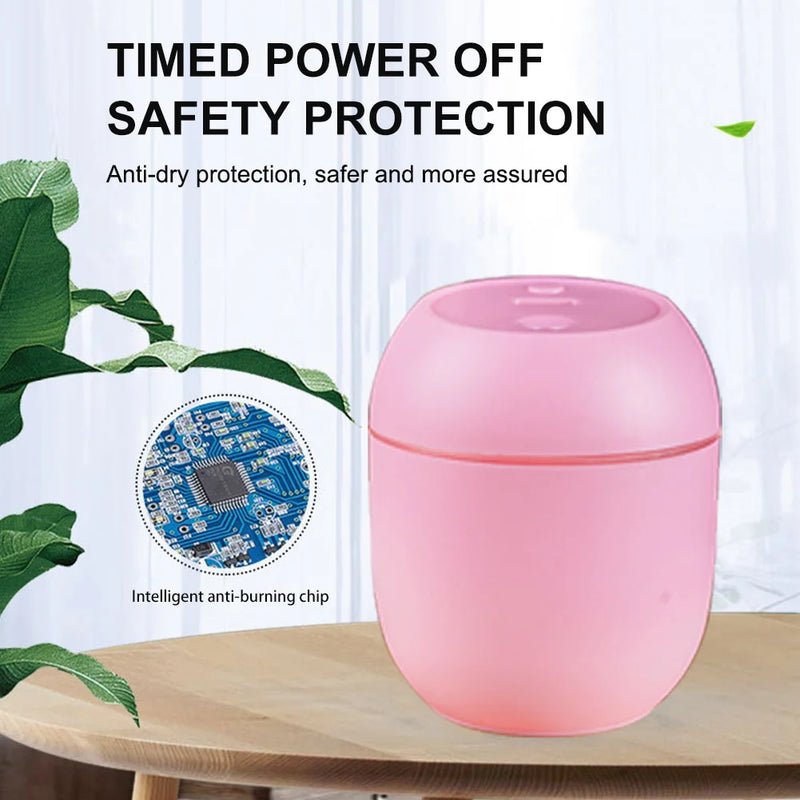 USB Mini Air Humidifier Aroma Essential Oil Diffuser For Home Car Ultrasonic Mute Mist Maker Diffuser with LED Color Lamp