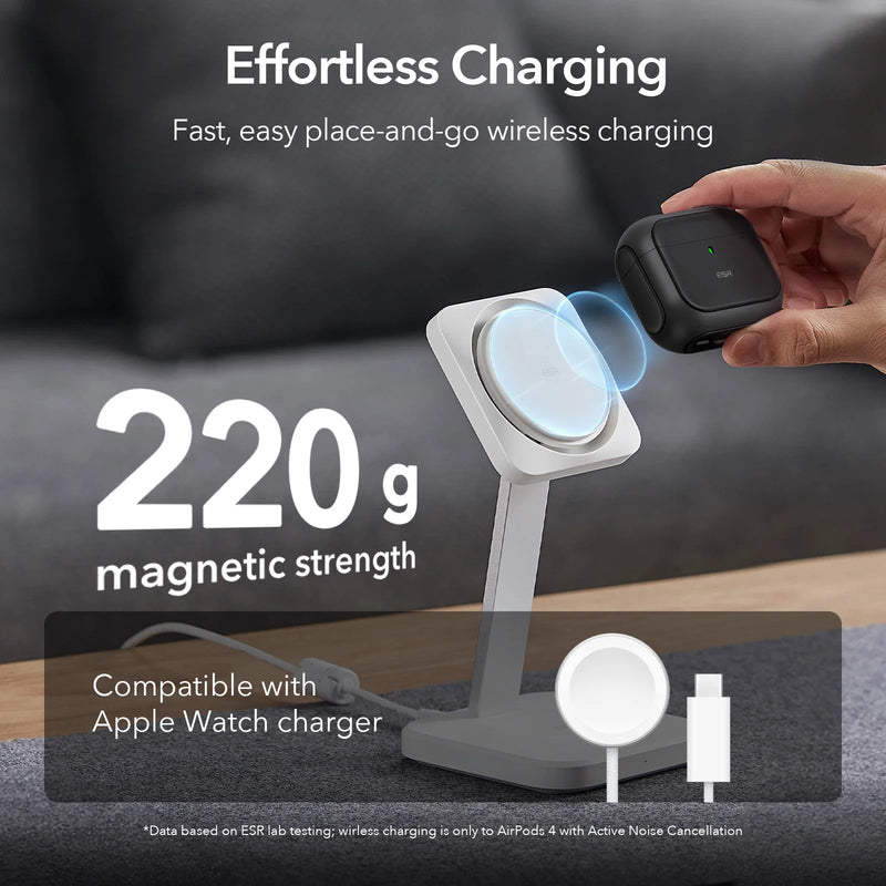 Capa ESR para AirPods 4ª geração AirPods 4 2024 MagSafe com proteção contra quedas HaloLock para AirPods Pro 2ª/1ª geração 2023/2022