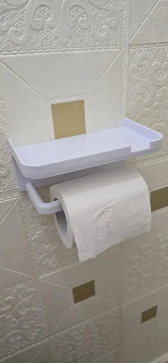 Toilet Paper Holder Plastic Storage Rack Kitchen Towel Placement Of Seasoning Bottles Bathroom Wall Roll Of Paper Phone Storage