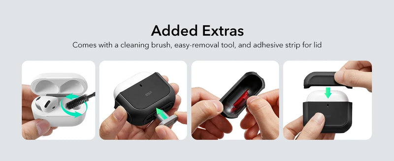 Capa ESR para AirPods 4ª geração AirPods 4 2024 MagSafe com proteção contra quedas HaloLock para AirPods Pro 2ª/1ª geração 2023/2022