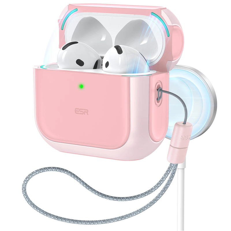 Capa ESR para AirPods 4ª geração AirPods 4 2024 MagSafe com proteção contra quedas HaloLock para AirPods Pro 2ª/1ª geração 2023/2022