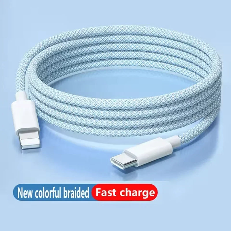 PD 20W USB-C Charging Cable For iPhone 14 13 12 11 Pro Max Xs 8 Plus iPad 3A Fast Charging Cord ‌Lightning Data Cable For iPhone