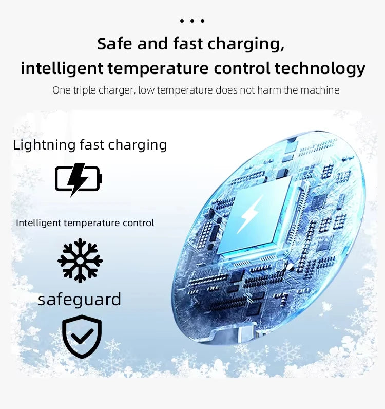 Portable Metal Qi2 3 in 1 Wireless Charging Holder Stand 15w Magnetic Foldable Wireless Charger Mobile Phone Stand for Apple