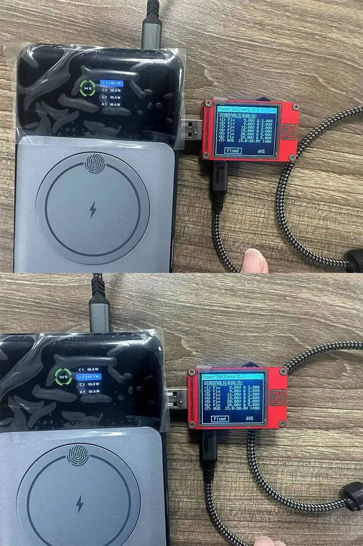 289.5W Graphene Power Bank OLED Color Screen Display 25000mah/92.5Wh PD3.1 140W Wireless15W PPS QC Laptop Phone Fast Charging
