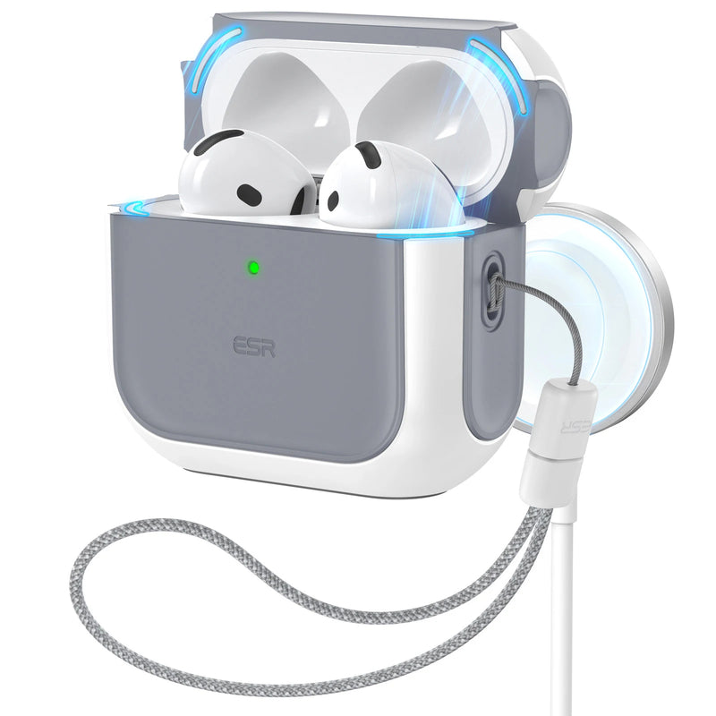 Capa ESR para AirPods 4ª geração AirPods 4 2024 MagSafe com proteção contra quedas HaloLock para AirPods Pro 2ª/1ª geração 2023/2022