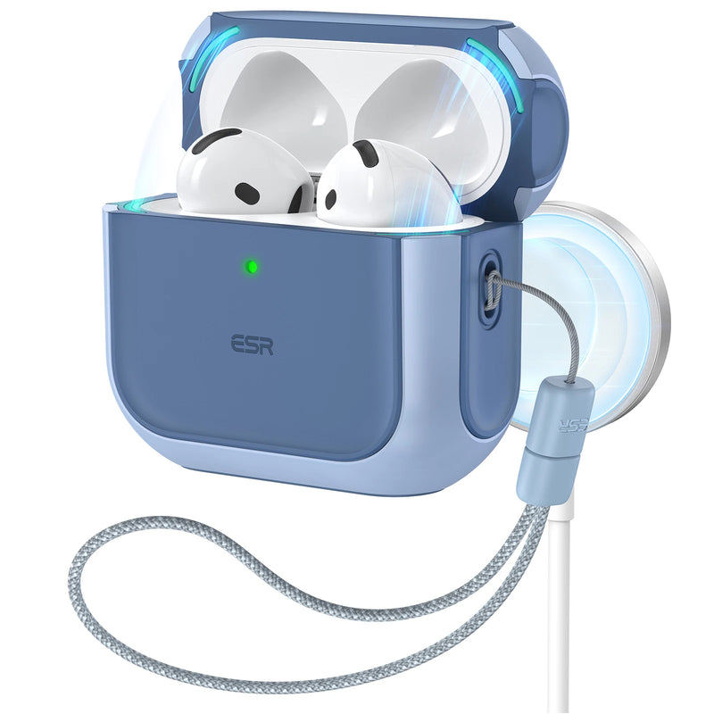 Capa ESR para AirPods 4ª geração AirPods 4 2024 MagSafe com proteção contra quedas HaloLock para AirPods Pro 2ª/1ª geração 2023/2022
