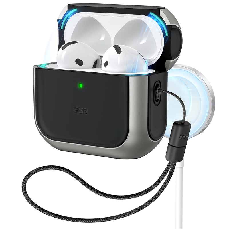 Capa ESR para AirPods 4ª geração AirPods 4 2024 MagSafe com proteção contra quedas HaloLock para AirPods Pro 2ª/1ª geração 2023/2022